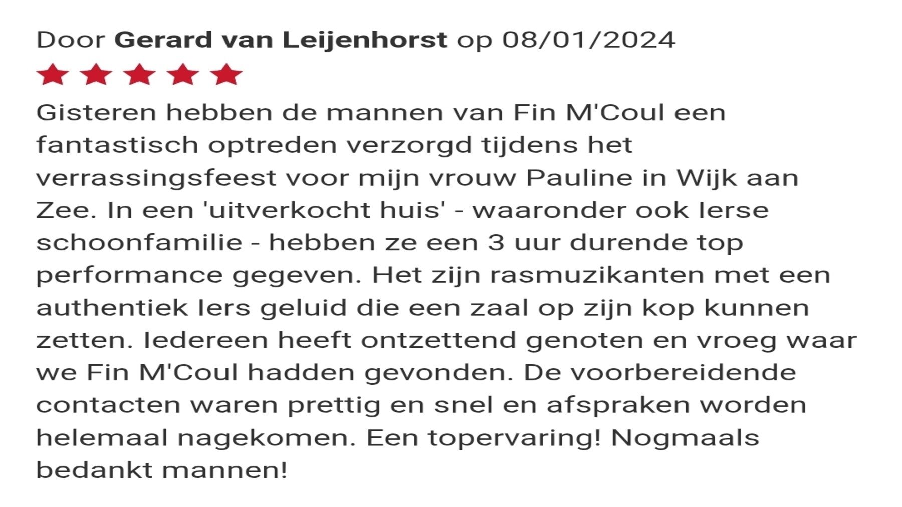 Foto 2 van Fin M'Coul